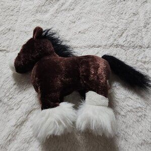 2007 Ganz Webkinz Clydesdale Horse Plush Stuffed Animal No Code HM139